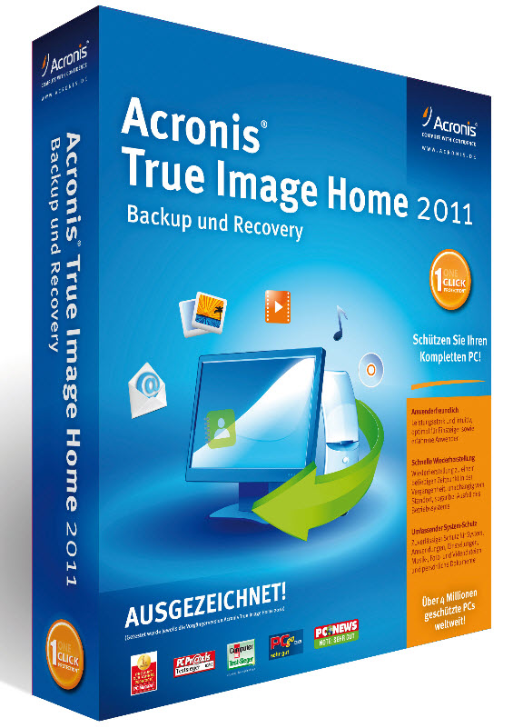 Cover: Acronis True Image Home 2011 Build 5519 AIO - German
